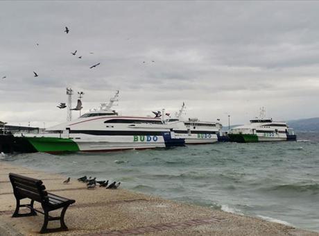 Deniz ulaşımına fırtına engeli! BUDO seferleri iptal edildi
