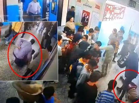 Dili boğazına kaçan öğrenciyi müdür yardımcısı kurtardı! Korku dolu anlar kamerada