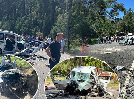 Marmaris’te zincirleme kaza! Korkunç görüntüler: Ölü ve yaralılar var