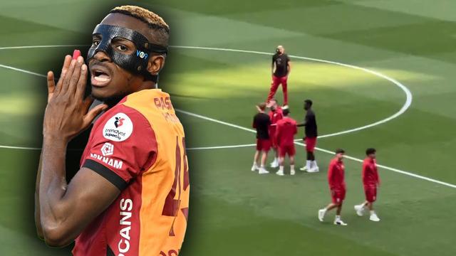 Galatasaray’da Osimhen adım adım vedaya hazırlanıyor! Saha zeminine çıktığında duygusal anlar yaşandı