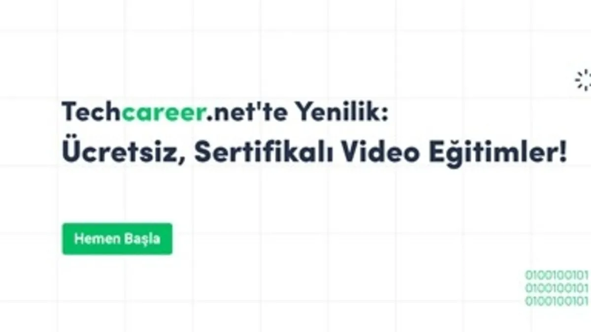 Techcareer.net Yazılım Kursları ile Teknoloji Dünyasına İlk Adımı Atın