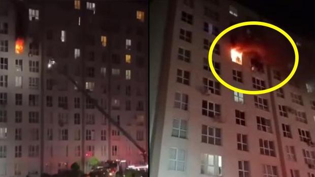 İstanbul’da korkunç olay… Yangın sırasında panik yapan kadın 8. kattan böyle atladı