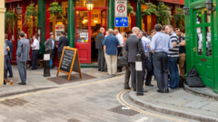After-work drinks in decline outside London, peers told