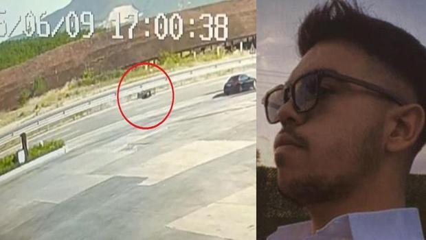Samsun’da feci kaza! Motosikletiyle refüje çarpıp öldü… Sürüklendiği anlar kamerada