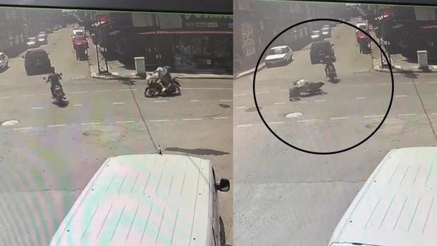 Hatay’da kazayı önlemek isterken metrelerce sürüklendi! O anlar kamerada