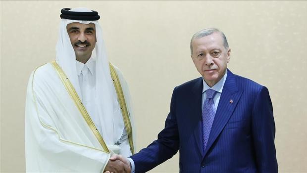 Son dakika… Cumhurbaşkanı Erdoğan, Katar Emiri ile görüştü