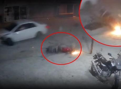 Şerit ihlali yapan otomobil 2 motosiklete çarptı: 1 ölü, 3 yaralı