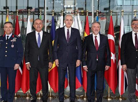 TBMM Başkanı Numan Kurtulmuş, Türkiye’nin NATO Daimi Temsilciliğini ziyaret etti