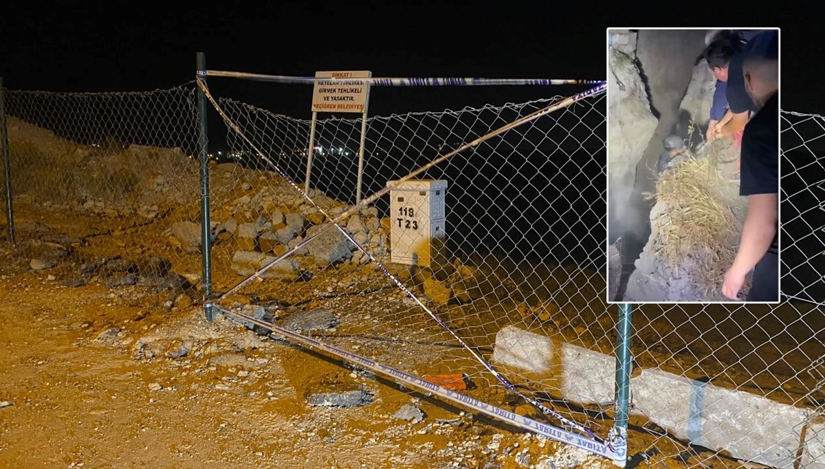 Ankara’da heyelan bölgesindeki çukura düşen çocuk yaralandı