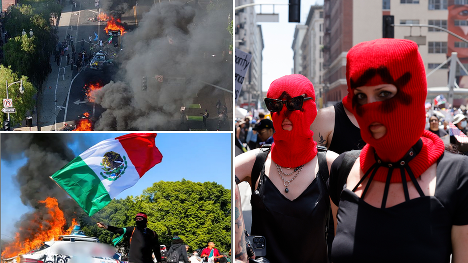 PHOTOS: See the anti-Trump violence that has unfolded on LA’s streets across the last week