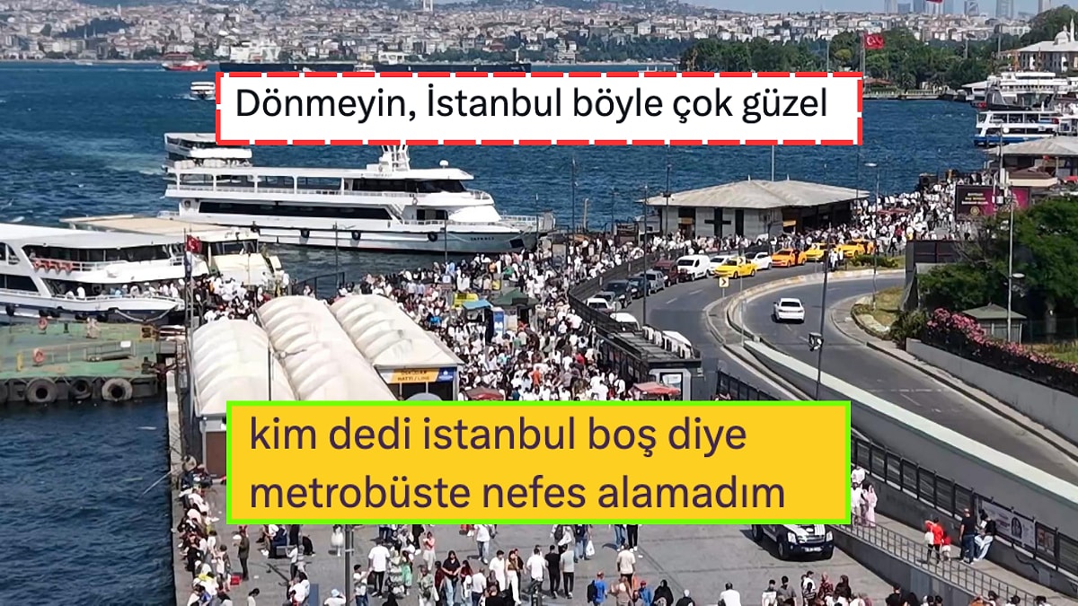 Sosyal Medyayı İkiye Bölen Soru: İstanbul Bayramda Boşaldı mı?