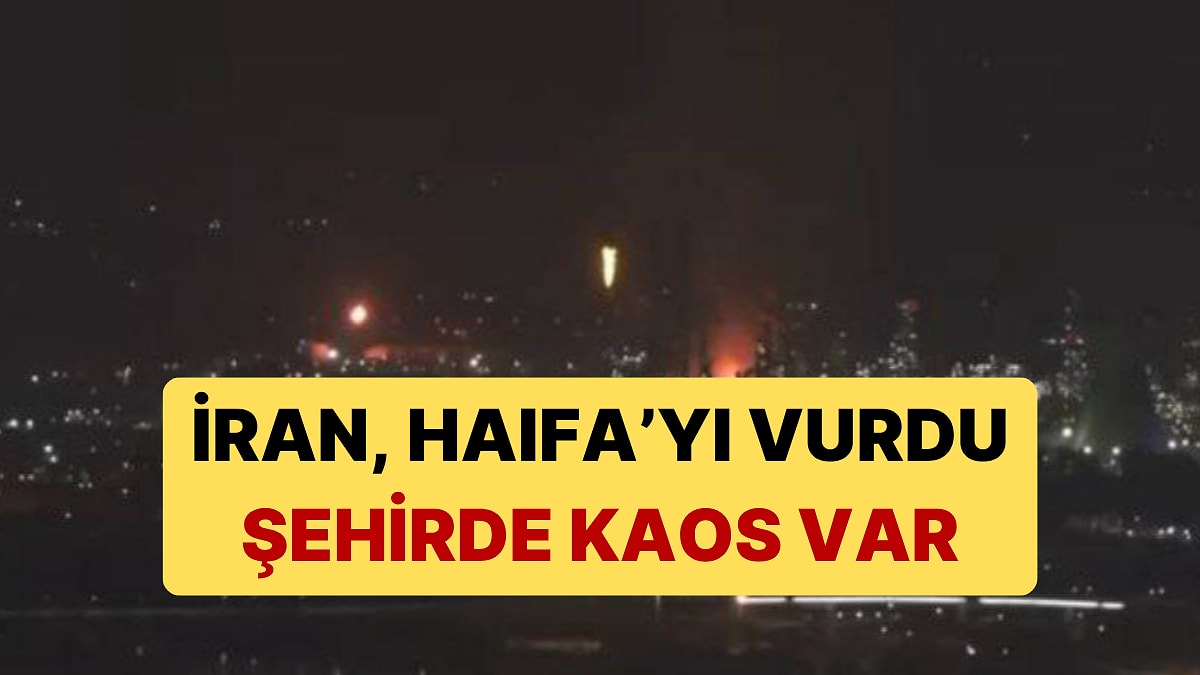 İran, Haifa'yı Balistik Füzeyle Vurdu: Şehirde Kaos Var
