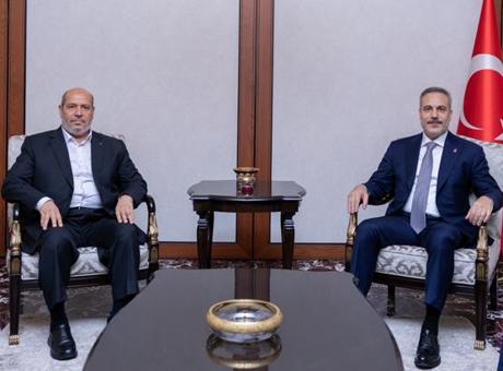 Dışişleri Bakanı Hakan Fidan, Hamas Siyasi Büro Başkanı Hayye’yi kabul etti