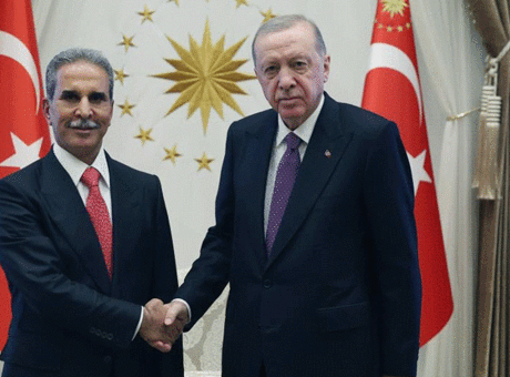 Cumhurbaşkanı Erdoğan Irak Yüksek Yargı Konseyi Başkanı Zeydan’ı kabul etti