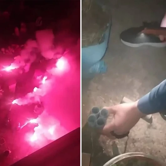 Kız isteme gecesinde faciadan dönüldü: Havai fişekler davetlilerin bulunduğu alana düştü