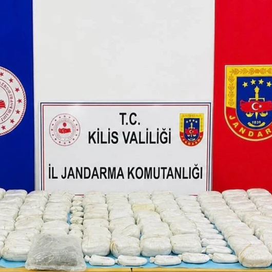 Kilis’te tek baskında 90 kilo uyuşturucu
