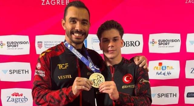 Milli cimnastikçi Ferhat Arıcan, Avrupa ikincisi oldu