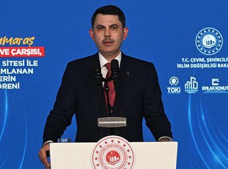 Bakan Kurum Kahramanmaraş’ta tamamlanan projelerin açılışında konuştu