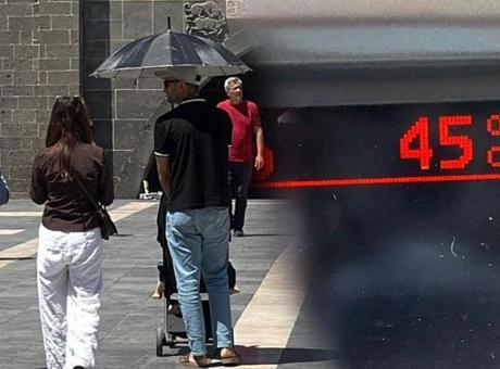 Bir kent alev alev! Termometreler 45 dereceyi gösterdi