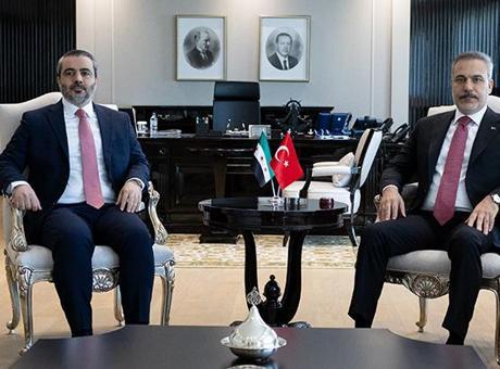 Dışişleri Bakanı Hakan Fidan, Suriyeli mevkidaşı Şeybani ile bir araya geldi