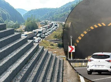 Bolu Dağı Tüneli’nde araç yangını! Ankara yönüne ulaşım durdu