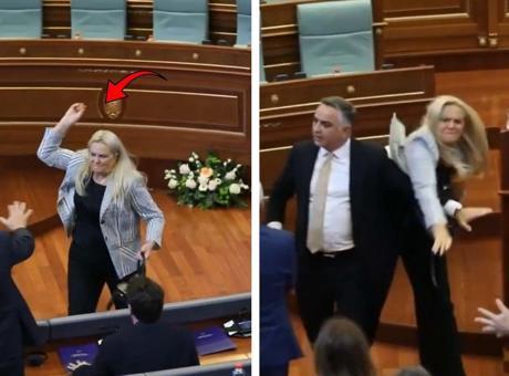 Mecliste başbakana yumurtalı protesto! Kosova’yı ayağa kaldıran görüntü