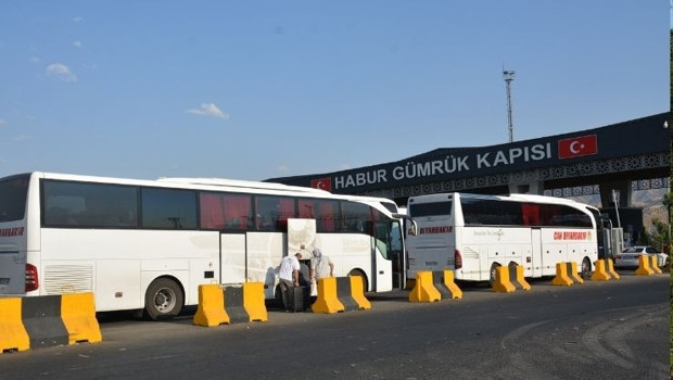 Filistin Konvoyu, Habur Sınır Kapısı’ndan Irak’a geçti