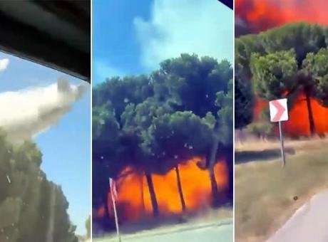 Yalova’da kaza kırıma uğrayan F-16 ile ilgili yeni görüntüler ortaya çıktı