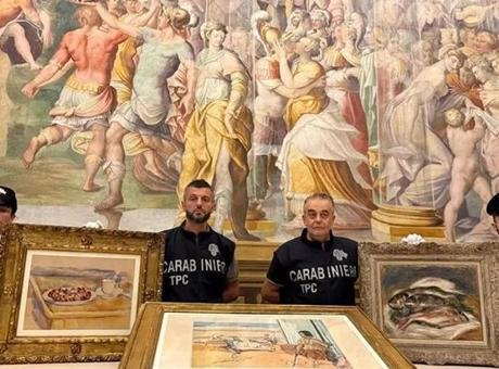 İtalyan polisi müzeden çalınan 9 milyon Euro’luk tabloları kurtardı!