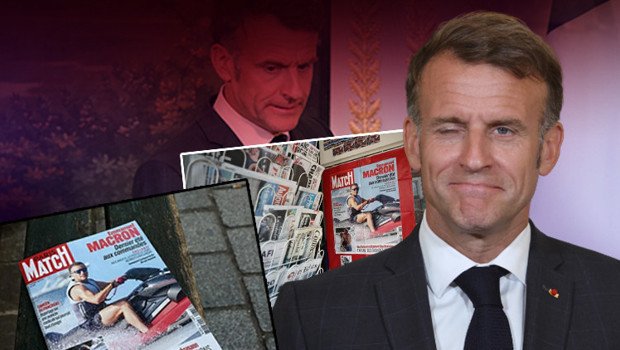 Macron paparazzilere yakalandı: Fransa’da infial yaratan görüntüler