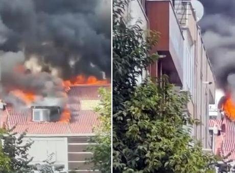 Bayrampaşa’da çatı katı yangını! Bölgeye çok sayıda ekip sevk edildi