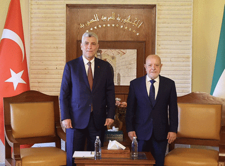 Bakan Bolat, Suriye Ekonomi ve Sanayi Bakanı eş-Şaar ile bir araya geldi