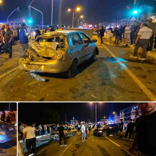 Düzce’de altı araçlı zincirleme kaza: İki kişi yaralandı