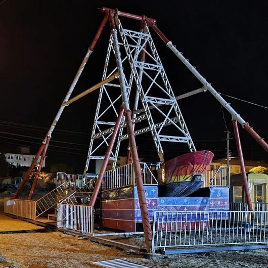 Kırşehir’de lunaparkta iş kazası: Gondoldan düşen işçi yaralandı