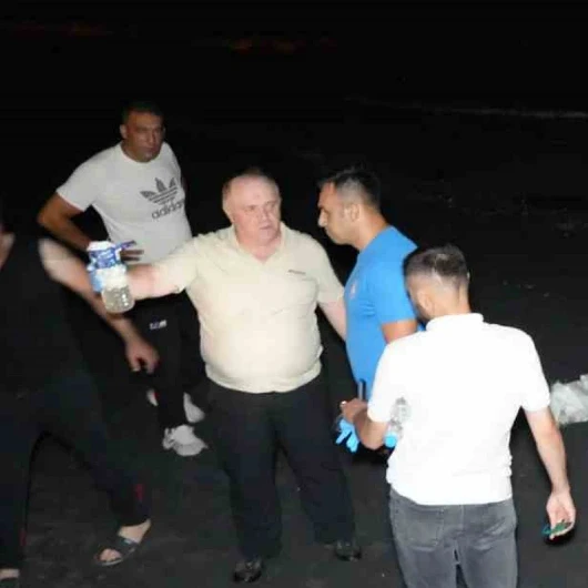 Samsun sahilinde gizemli madde alarmı