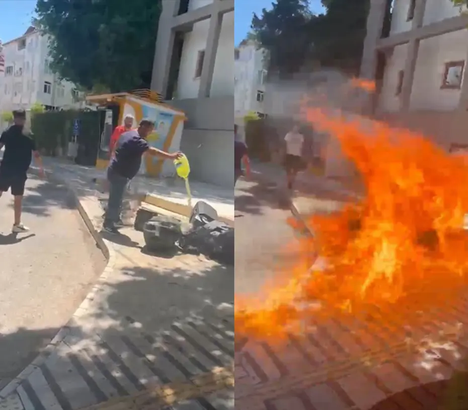 840 bin lira ceza yedi. Ses sistemini belediye önünde yakan işletme sahibi tutuklandı