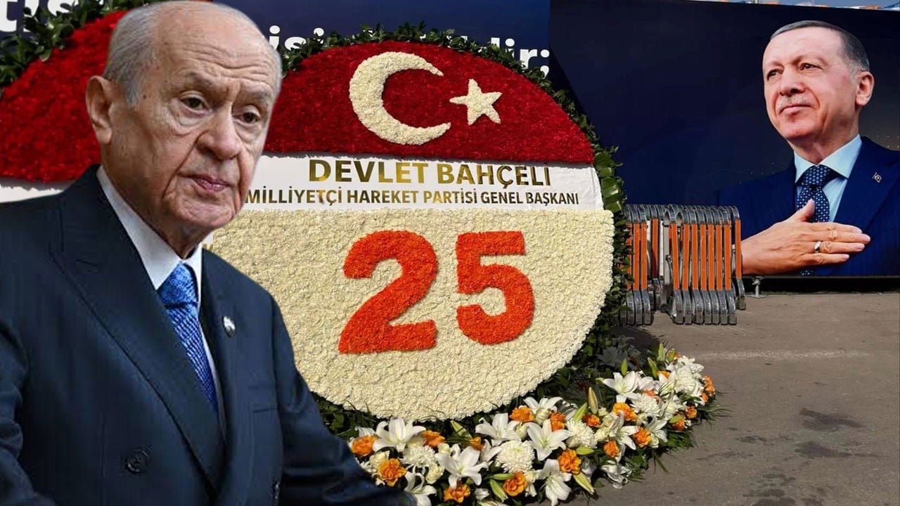 Devlet Bahçeli’den AK Parti’nin 25. kuruluş yılına özel çelenk