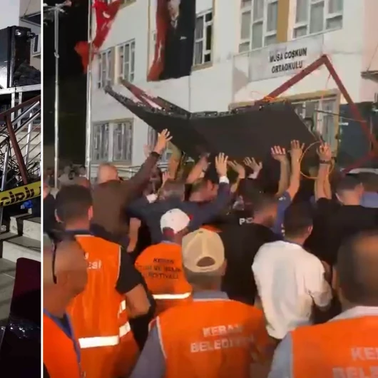 Festival alanındaki led ekran devrildi: Beş kişi yaralandı