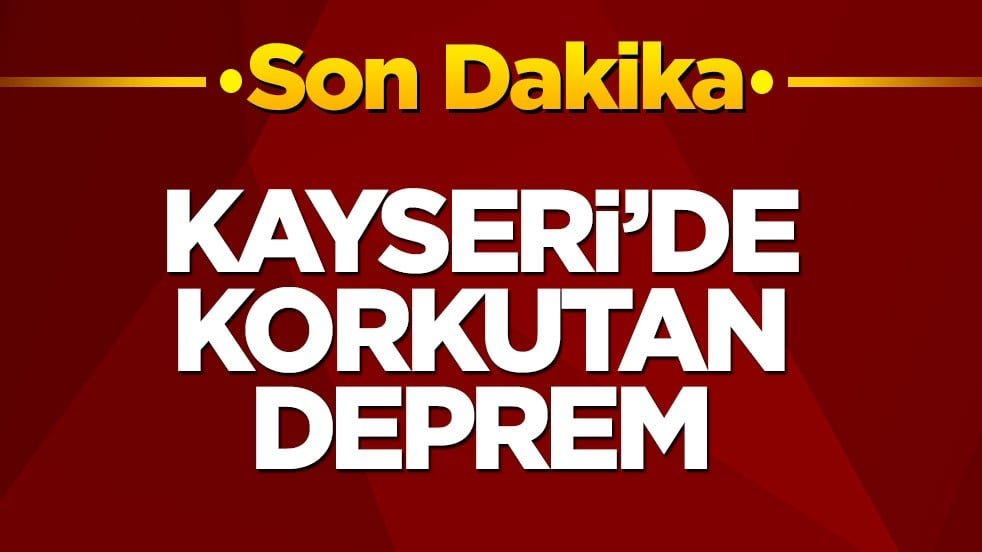 Kayseri’de 4.1 büyüklüğünde deprem