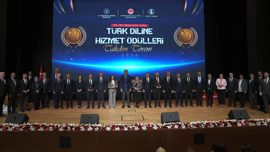 Türk Diline Hizmet Ödülleri sahiplerini buldu