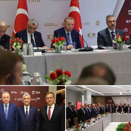 Cumhurbaşkanı Erdoğan’dan New York’ta kritik temas: İş adamlarıyla bir araya geldi