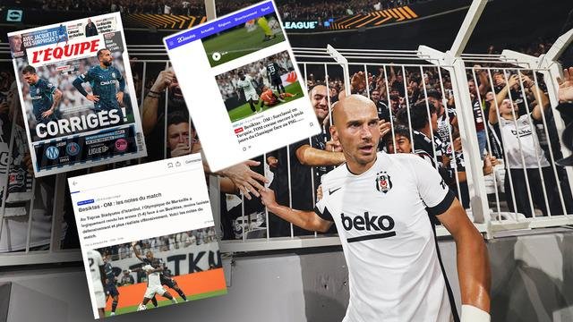Beşiktaş’ın Marsilya zaferi Fransız basınında! “İstanbul’da çöktüler”