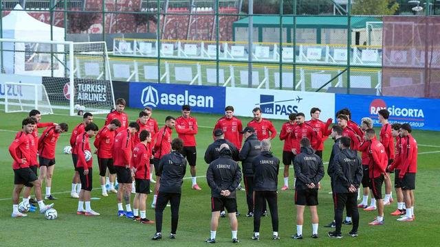 A Milli Futbol Takımı, Belçika maçı hazırlıklarına devam etti