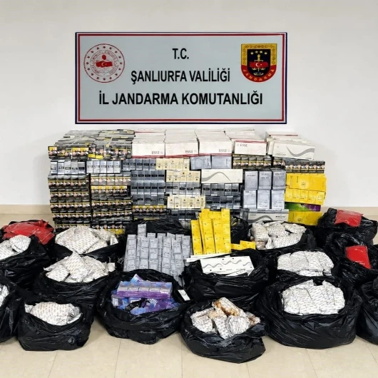 Şanlıurfa’da 2 milyon liralık kaçakçılık operasyonu