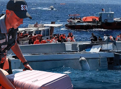 Girne’de batan yolcu gemisinde skandal! Kaptanların konuşması ortaya çıktı