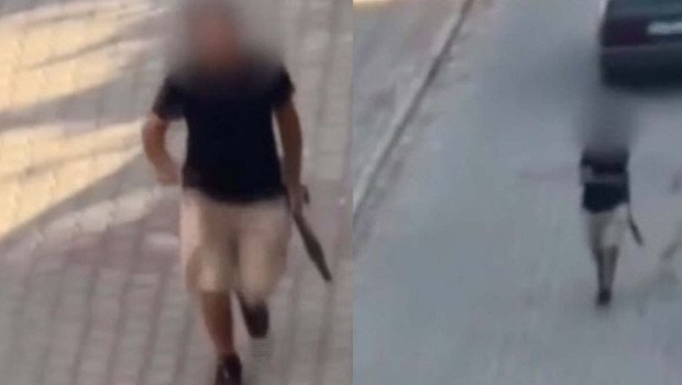 Pompalı tüfekle sokakta korku saçtı