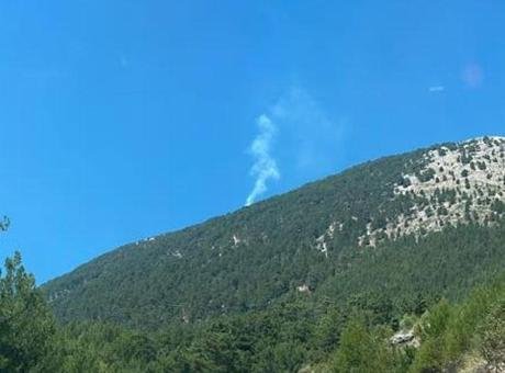 Fethiye’de orman yangını! Havadan müdahale başladı