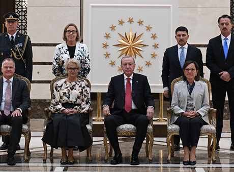 Cumhurbaşkanı Erdoğan, büyükelçilerin güven mektuplarını kabul etti
