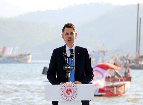 Bakan Kurum Fethiye’de konuştu: Denizlerimizin, kirletilmesine tahammülümüz yoktur