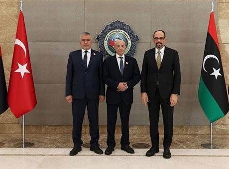 MİT Başkanı Kalın, Libya Temsilciler Meclisi ve Yüksek Devlet Konseyi Başkanları ile görüştü